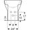 Immagine di Geberit FANTASIA bidet a pavimento a filo parete, con foro rubinetteria e fissaggio nascosto, senza troppopieno, colore bianco finitura lucido 500.866.00.1
