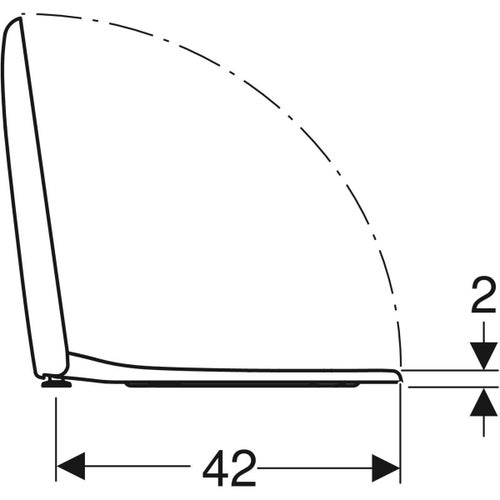 Immagine di Geberit FANTASIA set sanitari sospesi, vaso a cacciata, sedile con chiusura ammortizzata, bidet monoforo con troppopieno, colore bianco finitura lucido 500.881.00.1-500.869.00.1-500.867.00.1