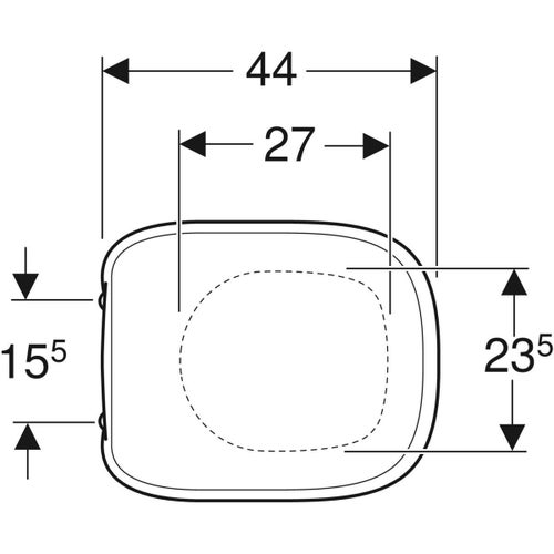Immagine di Geberit FANTASIA set sanitari sospesi, vaso a cacciata, sedile con chiusura ammortizzata, bidet monoforo con troppopieno, colore bianco finitura lucido 500.881.00.1-500.869.00.1-500.867.00.1