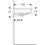 Immagine di Geberit SELNOVA SQUARE lavamani L.50 cm, con foro rubinetteria e troppopieno, colore bianco finitura lucido 500.310.01.1