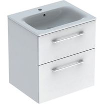 Ideal Standard E0819B2 CONNECT AIR mobile sottolavabo 80 cm con 2 cassetti,  finitura bianco lucido (esterno) e bianco matt (interno)