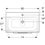 Immagine di Geberit SELNOVA SQUARE set lavabo L.80 cm, con foro rubinetteria e troppopieno, compreso di mobile sottolavabo con due cassetti, colore lava finitura opaco 501.241.00.1