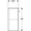 Immagine di Geberit SELNOVA SQUARE mobile laterale H.65 cm, con un'anta a chiusura ammortizzata, finitura noce americano chiaro 501.275.00.1