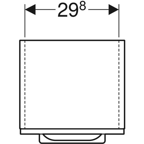 Immagine di Geberit SELNOVA SQUARE mobile a colonna H. 85 cm, con un'anta a chiusura ammortizzata, colore bianco finitura lucido  501.276.00.1