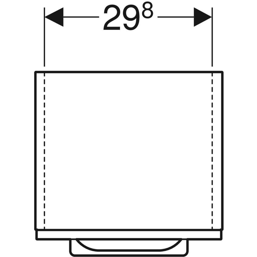 Immagine di Geberit SELNOVA SQUARE mobile a colonna H. 85 cm, con un'anta a chiusura ammortizzata, colore bianco finitura lucido  501.276.00.1