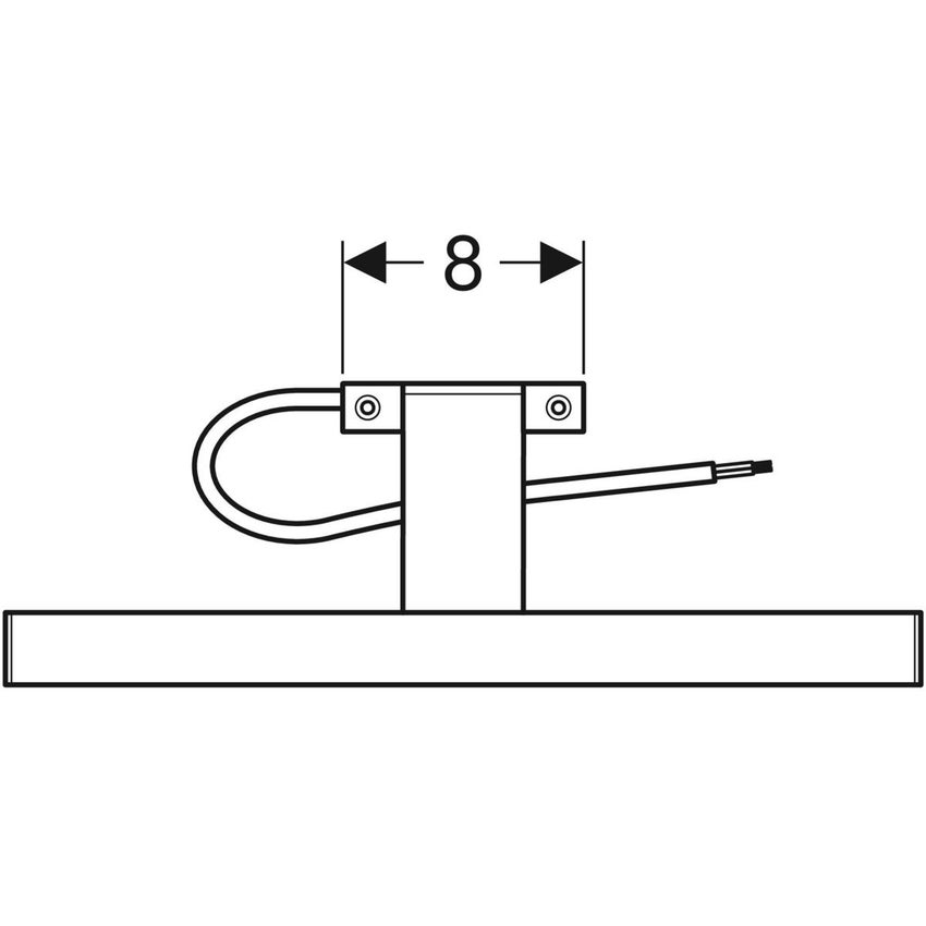 Immagine di Geberit illuminazione per mobile specchio, finitura cromo 501.280.00.1