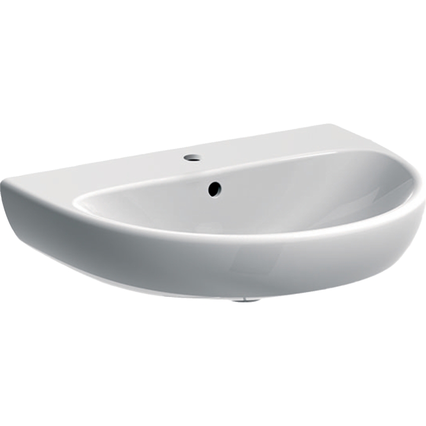 Immagine di Geberit SELNOVA lavabo L.60 cm, con foro rubinetteria e troppopieno, colore bianco finitura lucido 500.305.01.7