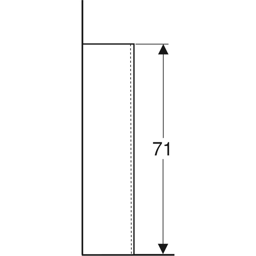 Immagine di Geberit SELNOVA colonna per lavabo, colore bianco finitura lucido 500.341.01.7