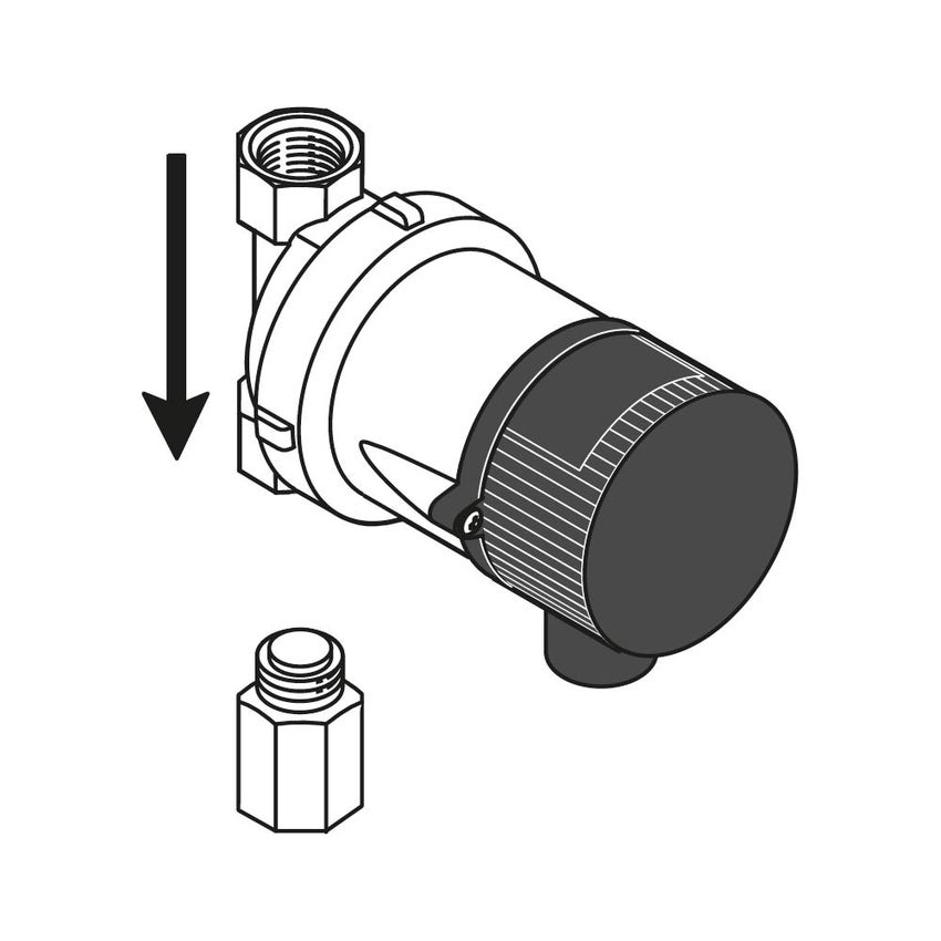 Immagine di Bosch Acc. 1663 Pompa per ricircolo sanitario con termostato incorporato (temperatura massima di funzionamento 95 °C) 7738110915