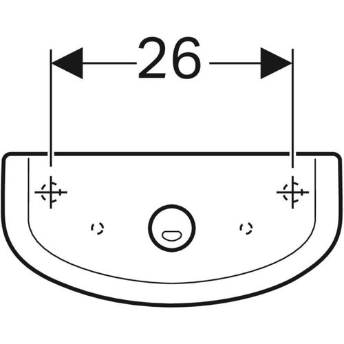 Immagine di Geberit SELNOVA cassetta di risciacquo esterna monoblocco, con risciacquo a due quantità e allacciamento idrico laterale, colore bianco finitura lucido 500.269.01.1