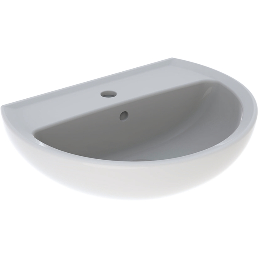 Immagine di Geberit COLIBRI' lavabo L.55 cm, con foro per rubinetteria e troppopieno, colore bianco finitura lucido 500.871.00.1