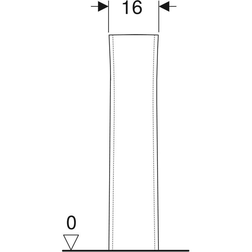 Immagine di Geberit COLIBRI' colonna per lavabo, colore bianco finitura lucido 500.895.00.1