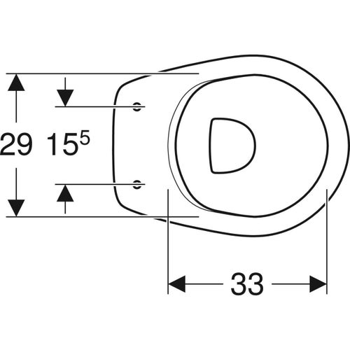 Immagine di Geberit COLIBRI' vaso a pavimento a cacciata, senza sedile, con scarico orizzontale, colore bianco finitura lucido 500.875.00.1