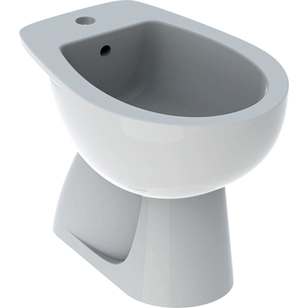 Immagine di Geberit COLIBRI' bidet a pavimento, con foro per rubinetteria e troppopieno, colore bianco finitura lucido 500.889.00.1