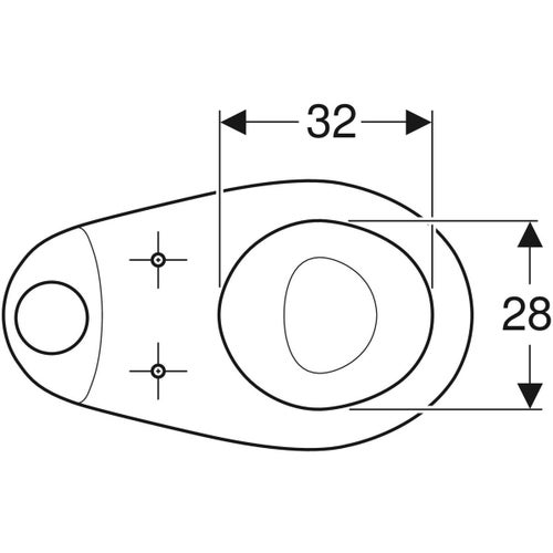 Immagine di Geberit COLIBRI' vaso a pavimento a cacciata, senza sedile, per cassetta di risciacquo esterna monoblocco, con scarico verticale, colore bianco finitura lucido 500.858.00.1