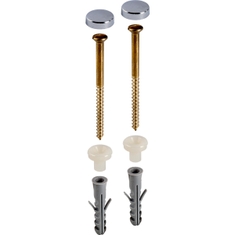 Immagine di Geberit materiale di fissaggio per vaso a pavimento e bidet a pavimento, finitura cromo 500.896.00.1