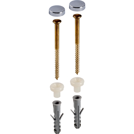 Immagine di Geberit materiale di fissaggio per vaso a pavimento e bidet a pavimento, finitura cromo 500.896.00.1