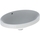 Geberit VARIFORM lavabo ovale soprapiano 55 cm, da incasso, senza foro rubinetteria, con troppopieno, colore bianco finitura lucido 500.716.01.2