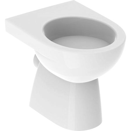 Immagine di Geberit SELNOVA vaso a pavimento con scarico orizzontale e fissaggio nascosto, senza sedile, colore bianco finitura lucido 500.955.00.7