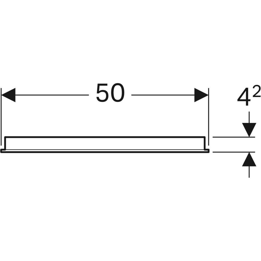 Immagine di Geberit OPTION specchio 50 cm con illuminazione led posizionata a destra e sinistra 500.581.00.1