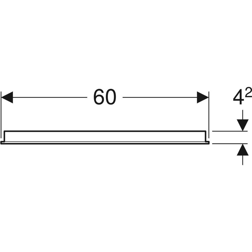 Immagine di Geberit OPTION specchio 60 cm con illuminazione led posizionata a destra e sinistra 500.586.00.1