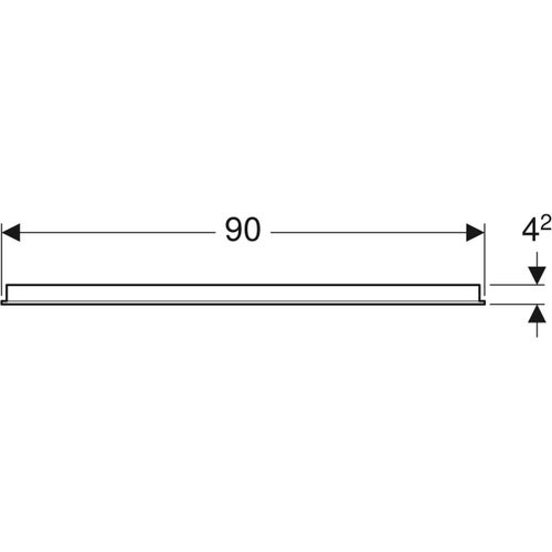 Immagine di Geberit OPTION specchio 90 cm con illuminazione led posizionata a destra e sinistra 500.589.00.1