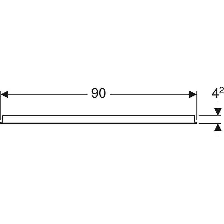 Immagine di Geberit OPTION specchio 90 cm con illuminazione led posizionata a destra e sinistra 500.589.00.1