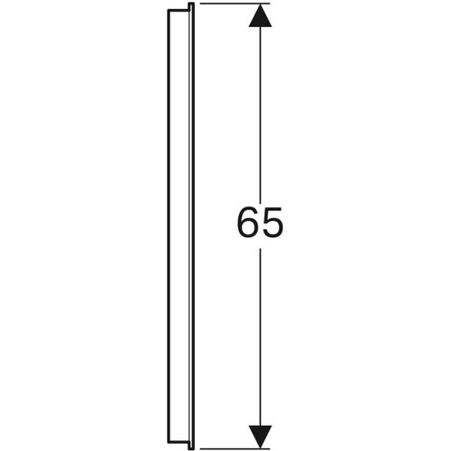 Immagine di Geberit OPTION specchio 90 cm con illuminazione led posizionata a destra e sinistra 500.589.00.1
