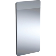 OPTION specchio 40 cm con angoli tondi e con illuminazione led in alto