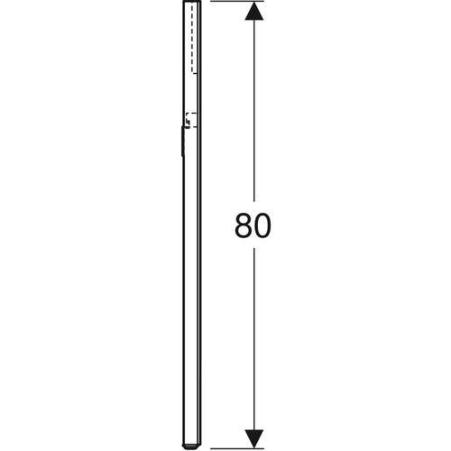 Immagine di Geberit OPTION specchio L.40 cm, con angoli tondi e con illuminazione led in alto 819240000