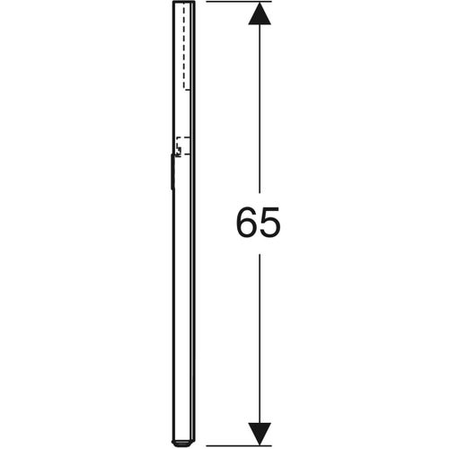 Immagine di Geberit OPTION specchio L.70 cm, con angoli tondi e con illuminazione led in alto 819270000