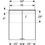 Immagine di Geberit OPTION specchio contenitore L.60 cm, con specchi interni ed esterni, colore bianco finitura opaco 500.273.00.1