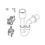 Immagine di Bosch Acc. 885 Imbuto a sifone per scarichi condensa e valvola sicurezza, DN 50 7719002146