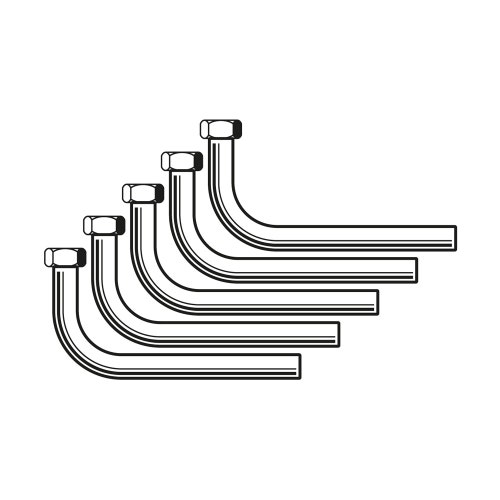 Immagine di Bosch Kit di tubi in rame sagomati a 90° per collegamento idraulico in orizzontale 7716050154