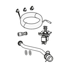 Immagine di Bosch Kit per collegamento bollitore esterno tramite gruppo idraulico corpo valvola deviatrice già montato in caldaia 7731600085
