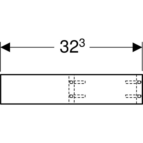 Immagine di Geberit Inserto per cassetti con suddivisione a T per cassetto superiore, colore grigio chiaro 501000000