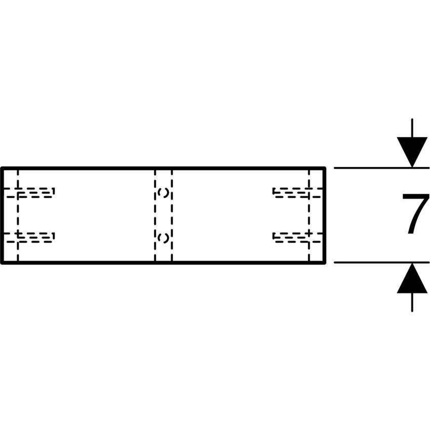 Immagine di Geberit Inserto per cassetti con suddivisione a T per cassetto superiore, colore grigio chiaro 501000000