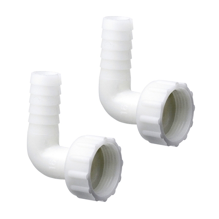 Immagine di RBM Coppia di raccordi portagomma a gomito completi di guarnizione sede piana DN 16  32880516