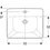 Immagine di Geberit VARIFORM lavabo L.55 cm, da semincasso squadrato, con foro per rubinetteria, colore bianco finitura lucido 500.681.01.1