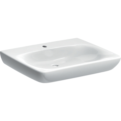 Immagine di Geberit SELNOVA COMFORT lavabo L.65 cm, per disabili, senza troppopieno, colore bianco finitura lucido 500.188.01.1