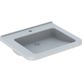 Immagine di Geberit SELNOVA COMFORT SQUARE lavabo L.65 cm, per disabili, senza troppopieno, con  foro per rubinetteria, colore bianco finitura lucido 500.789.01.1