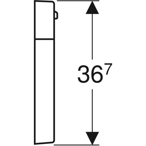 Immagine di Geberit SELNOVA COMFORT distanziatore per vaso sospeso, colore bianco finitura lucido 500.957.00.7