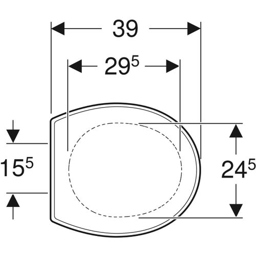 Immagine di Geberit BAMBINI sedile del vaso per bambini, colore bianco finitura lucido 573334000