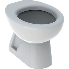 Immagine di Geberit BAMBINI vaso a pavimento a cacciata, senza fori per sedile del vaso e con scarico verticale, colore bianco finitura lucido 500.883.00.1