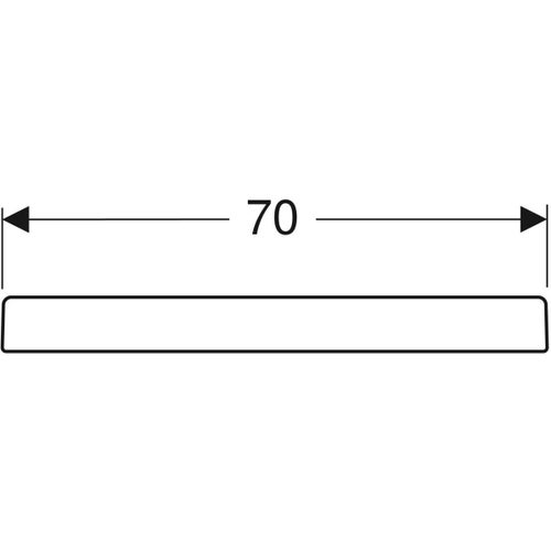 Immagine di Geberit BASTIA piatto doccia quadrato 70 cm, colore bianco finitura lucido 00720200000001