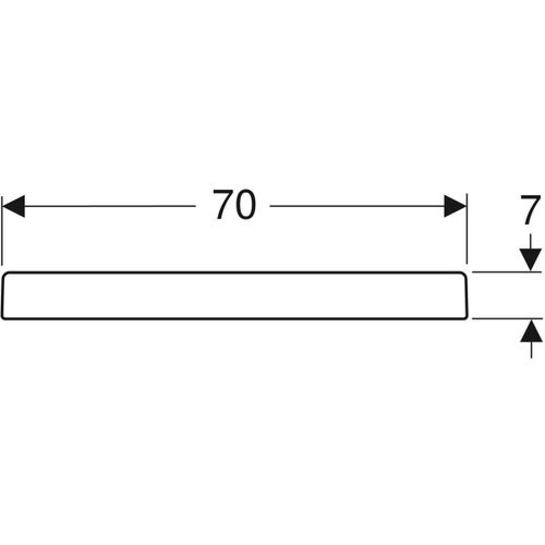 Immagine di Geberit BASTIA piatto doccia quadrato 70 cm, colore bianco finitura lucido 00720200000001