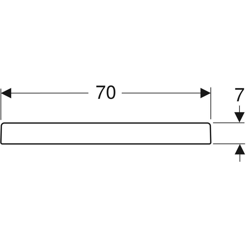 Immagine di Geberit BASTIA piatto doccia quadrato 70 cm, colore bianco finitura lucido 00720200000001