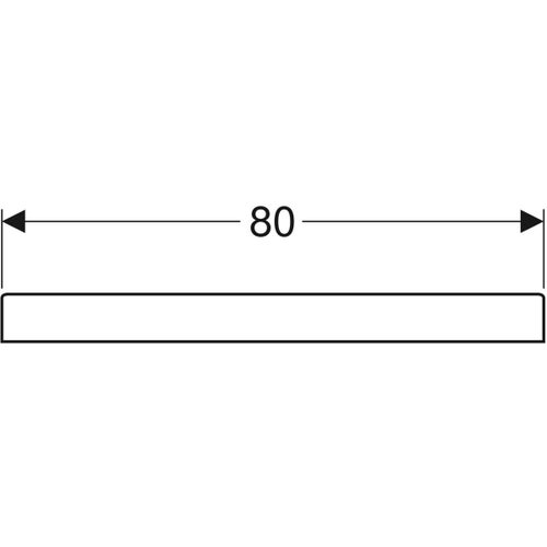 Immagine di Geberit BASTIA piatto doccia quadrato 80 cm, colore bianco finitura lucido 00721200000001