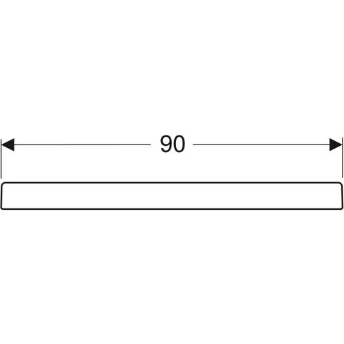 Immagine di Geberit BASTIA piatto doccia quadrato 90 cm, colore bianco finitura lucido 00723200000001