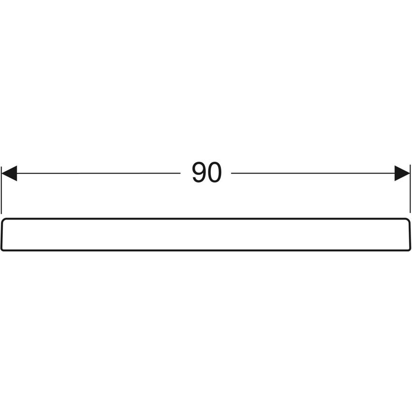 Immagine di Geberit BASTIA piatto doccia quadrato 90 cm, colore bianco finitura lucido 00723200000001
